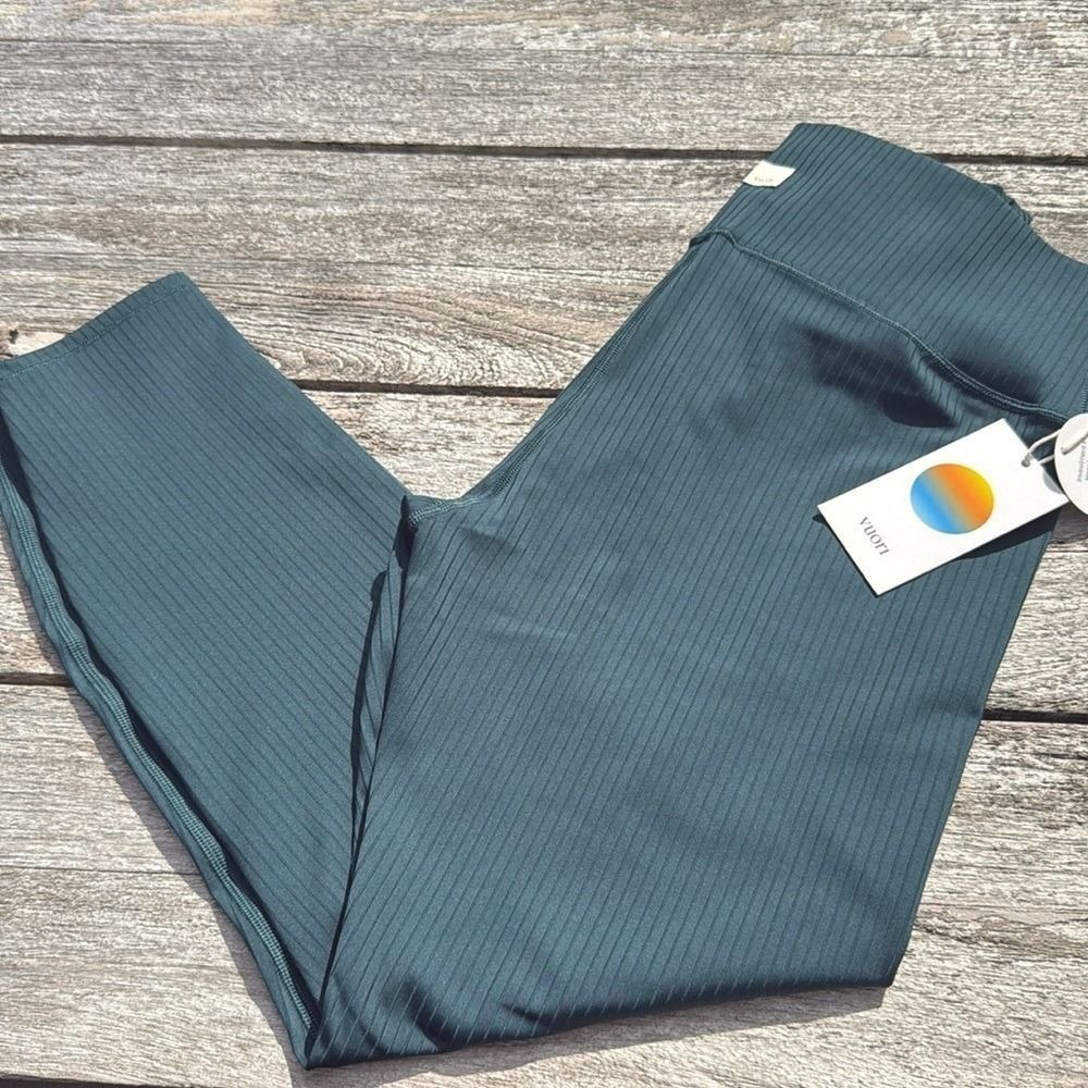 Vuori Inversion Rib Legging Moss Teal Women's Extra Large (XL) NWT 💚✨